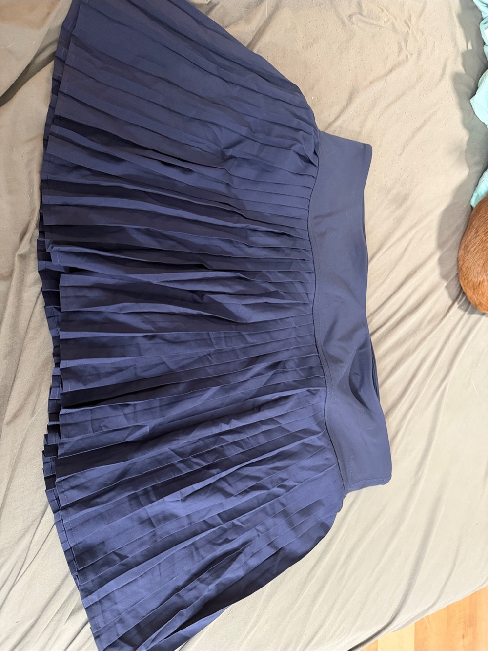 Fabletics Navy Pleated Skater Skort 2x